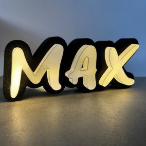 Individuelle Schriftzüge/Namen für LED | Leuchtreklame Deko Gaming Geschenk Geburtstag Hochzeit