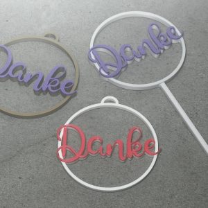 DANKE Anhänger oder Stecker | Geschenkanhänger