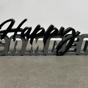 Schriftzug "Happy Camper" | viele Farben | Deko | 3D