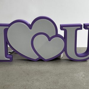 LED Schild I Love You | 3D Schriftzug | viele Farben